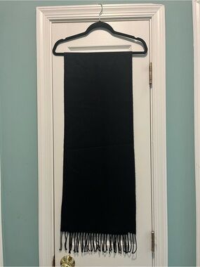 Mens Scarf Altare Black 100% Acrylic 12”x 64”